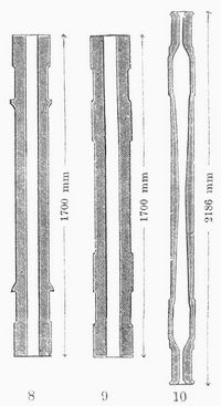 Fig. 8. Lokomotivkuppelachse. 9. Lokomotivtreibachse. 10. Tenderachse.