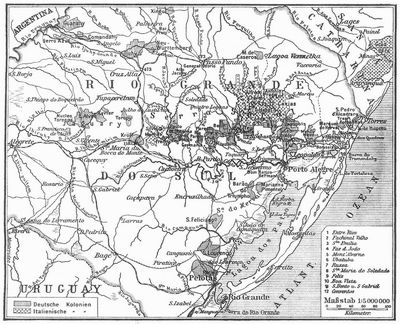 Kolonien in Rio Grande do Sul.