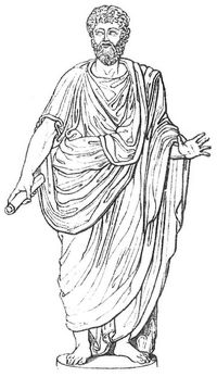 Römer in der Toga.